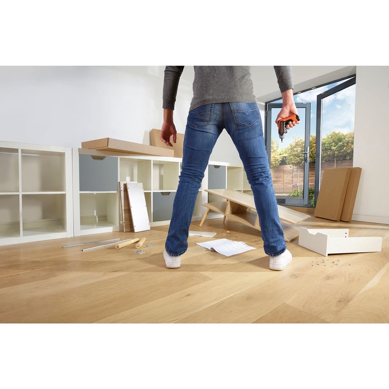 Black+Decker Rapid Screwdriver 3.6V Cordless with Bits and Storage Case,