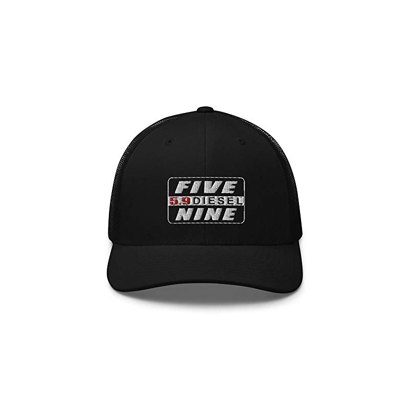 5.9 Ram Diesel Engine Hat Trucker Cap Black