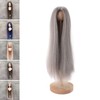 Long Straight Doll Wig, 1/4 Doll Middle Parting Design, Long