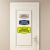Signs ByLITA Fancy Private Restroom Sign (Brushed Silver) - Medium