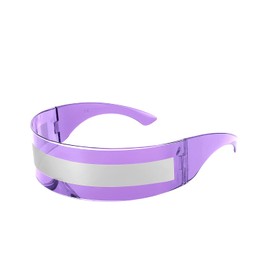 FEISEDY 80s Futuristic Visor Sunglasses Men Women Futuristic Punk Style Cosplay B2740