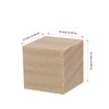 HOZEON 500 PCS 1/2 Inch Wooden Cubes, Natural Unfinished Wood