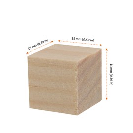 HOZEON 500 PCS 1/2 Inch Wooden Cubes, Natural Unfinished Wood Blocks, Small Wood Square Blocks for Crafts, Painting, Puzzle Making, Decorating, DIY Projects
