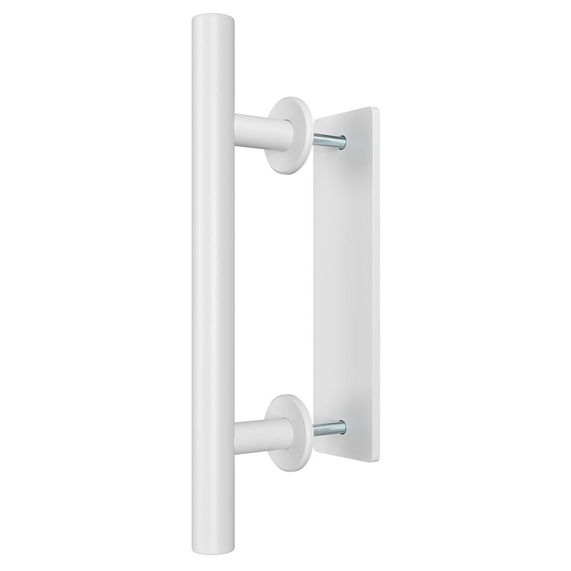 SMARTSTANDARD 12" Barn Door Handles,Sliding Barn Door Pull Handle White