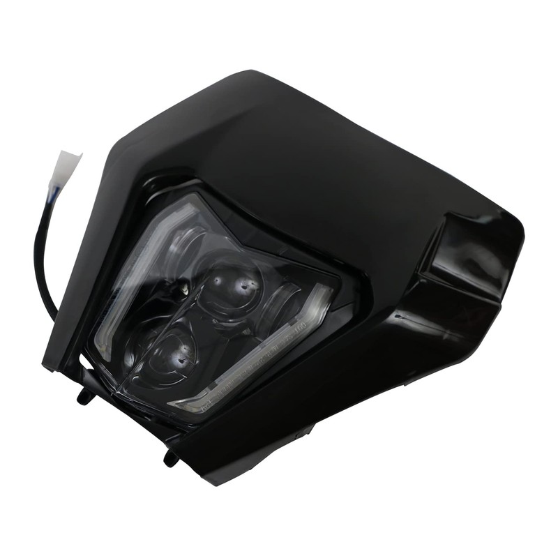 CHANGCHENG Dirt Bike Headlight Led，66W 3000lm Universal Motorcycle LED Headlight