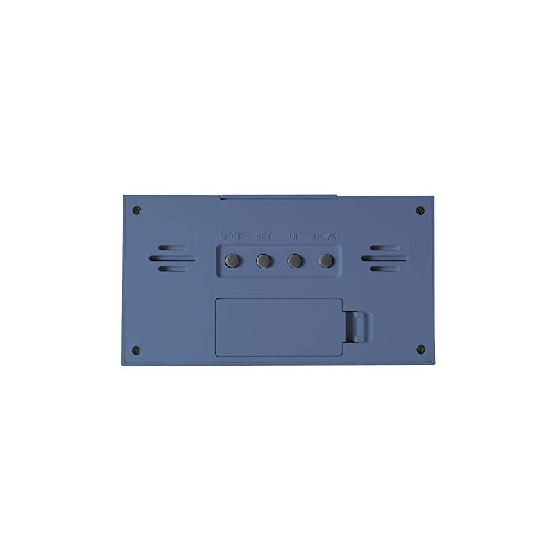 Acctim 15849 Vertex Blue alarm clock with indoor temperature