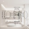 NCL White Door Knobs, Door Knob Interior, Porcelain Square Door
