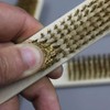 4pcs Brass Wire Brush,Soft Brass Bristle Wire Brush,Wire Scratch Brush
