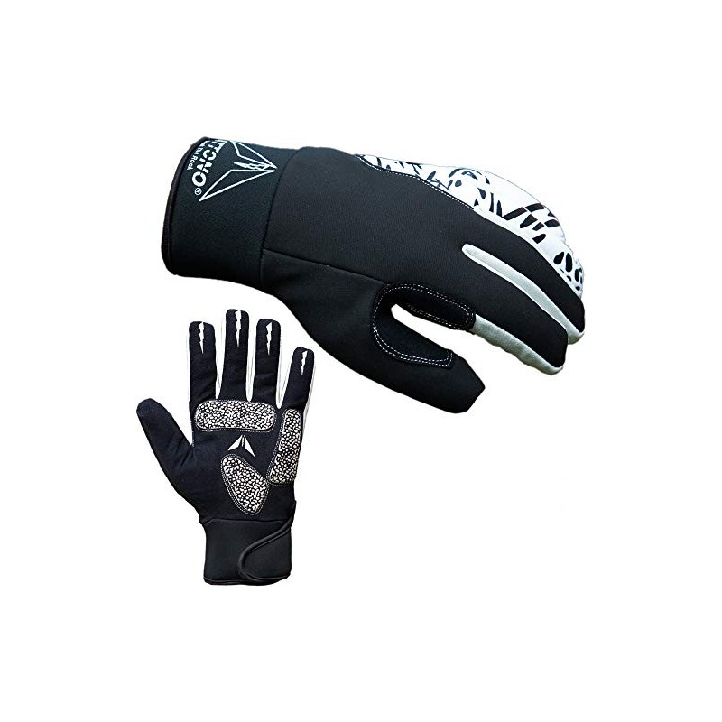 ATTONO Winter Cycling Gloves Winter Gel Cycling Gloves with Waterproof