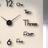 Wall Clock Frameless Decorative Silent Wall Art Clock for Living