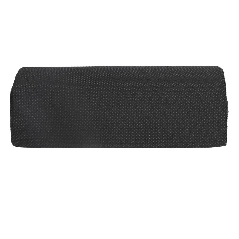 Under Desk Footrest Black Comfortable Relaxing Semi Circular Detachable Zipper