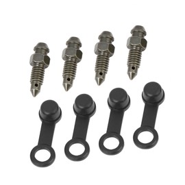 A ABSOPRO 4 pieces M6 x 1 mm hollow screw vent screw with cap for motorcycle, item exchange
