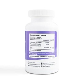 All Natural Collagen Capsules for Skin Hair Nails Joint Support Anti Aging Supplement Hydrolyzed Collagen Peptides Capsules for Women and Men 120 Count