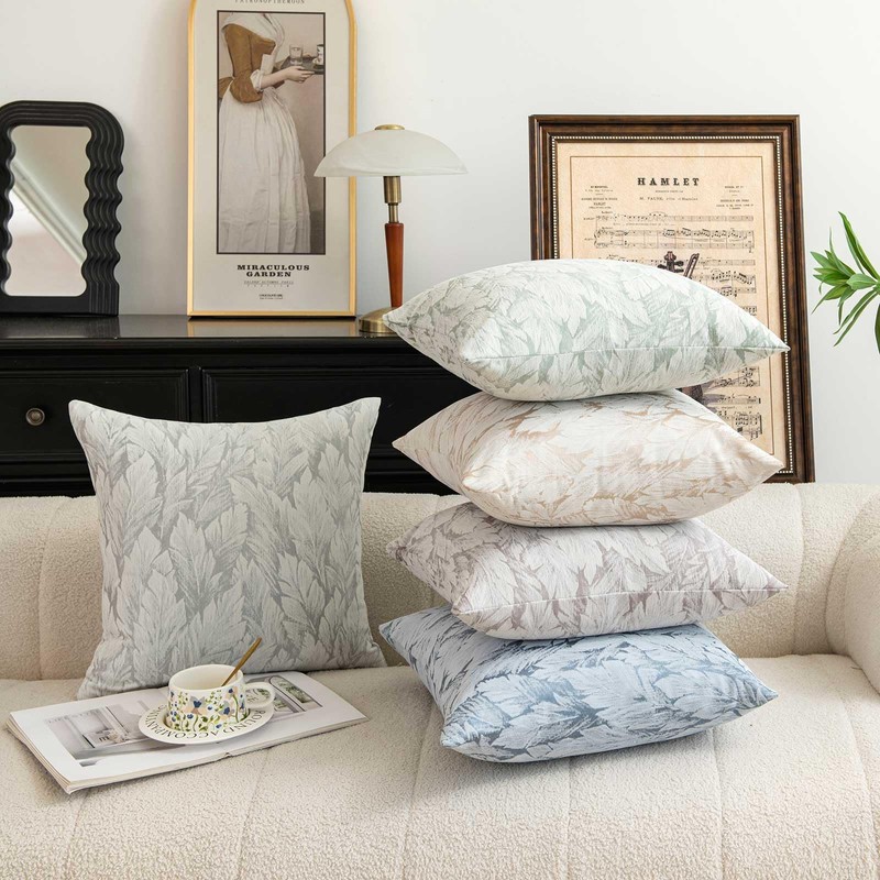 WACOMECO Floral Throw Pillow Covers, Pack of 2 Accent Decorative
