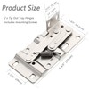 Chibery 2 Pack Tip Out Tray Hinges, Scissor Hinges for