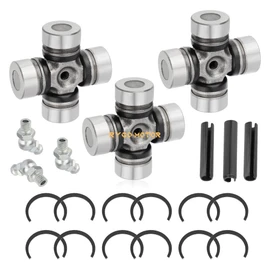 MATI 3PCS Front & Rear Prop Shaft U-Joint for Polaris RZR 1000 900 800-4 Turbo XP