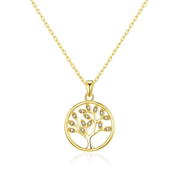 Philip Jones Gold Plated Tree of Life Necklace Created with