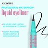 AMZGlRL Waterproof Liquid Eyeliner, Super Slim, Long Lasting, 16 Hour