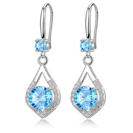 Love Heart Crystal Dangle Earrings for Women Girl Mum Mothers Day Gifts for Her Birthday Jewellery