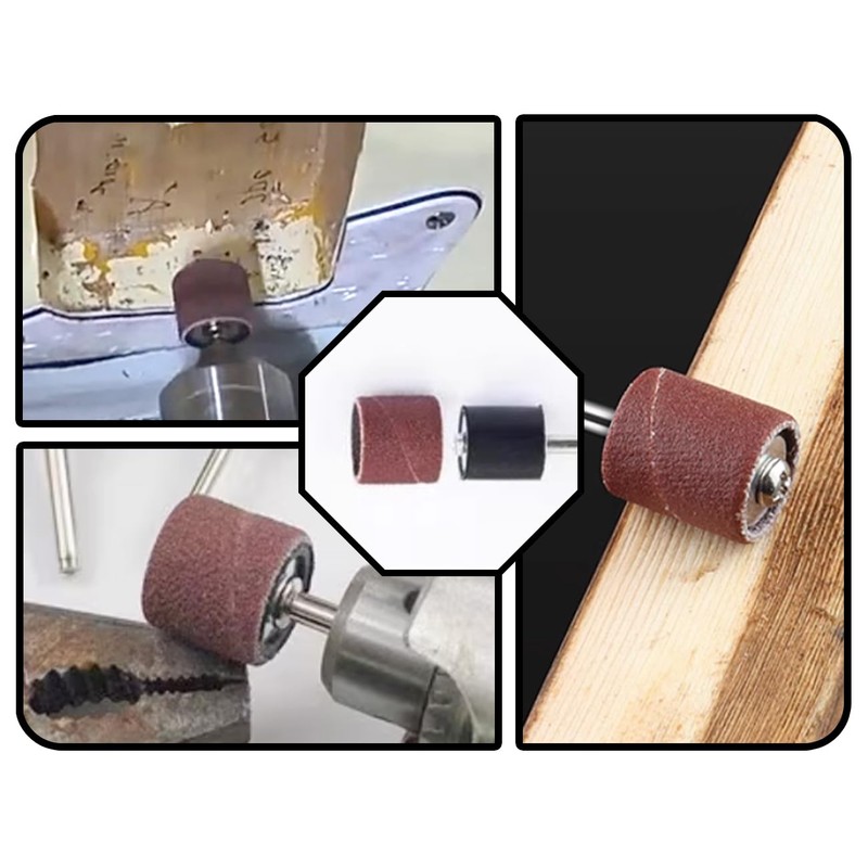 KAPSING 132 Piece Sanding Sleeve Set for Dremel Sanding Attachments