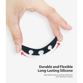 Ringke Silicone Cable Organizer for Cable Management, Durable Flexible Cord Organizer, Powerful Adhesive Cable Clips - 4 Pack