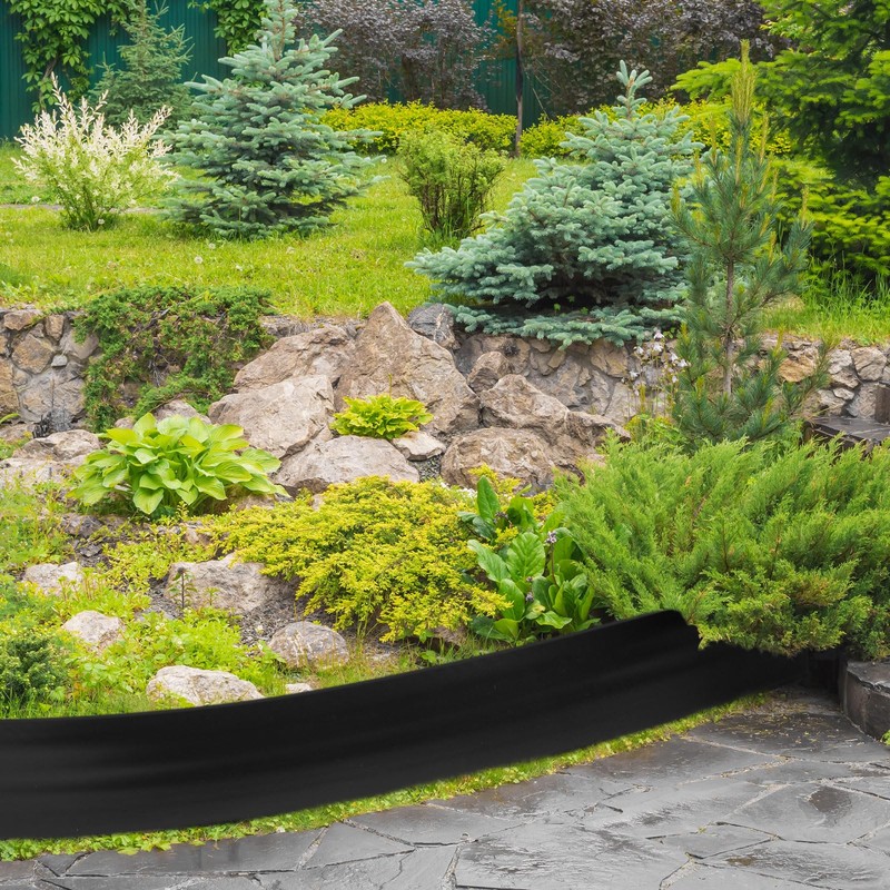 FoldTier 8 Inch Tall 33ft Garden Landscape Kit with Hammer