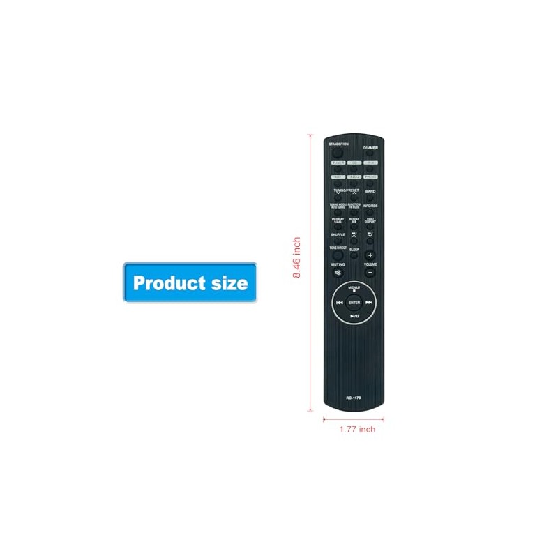 RC-1179 Replace Remote Controller Compatible for TEAC Integrated Stereo Amplifier