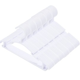 60 Pack White Baby Nursery Closet Hangers,Non-Slip Laundry Infant Pant Hanger for Newborn Clothes Gift,Ultra-Thin Child Coat Hanger for Girl Boy Toddler Kid