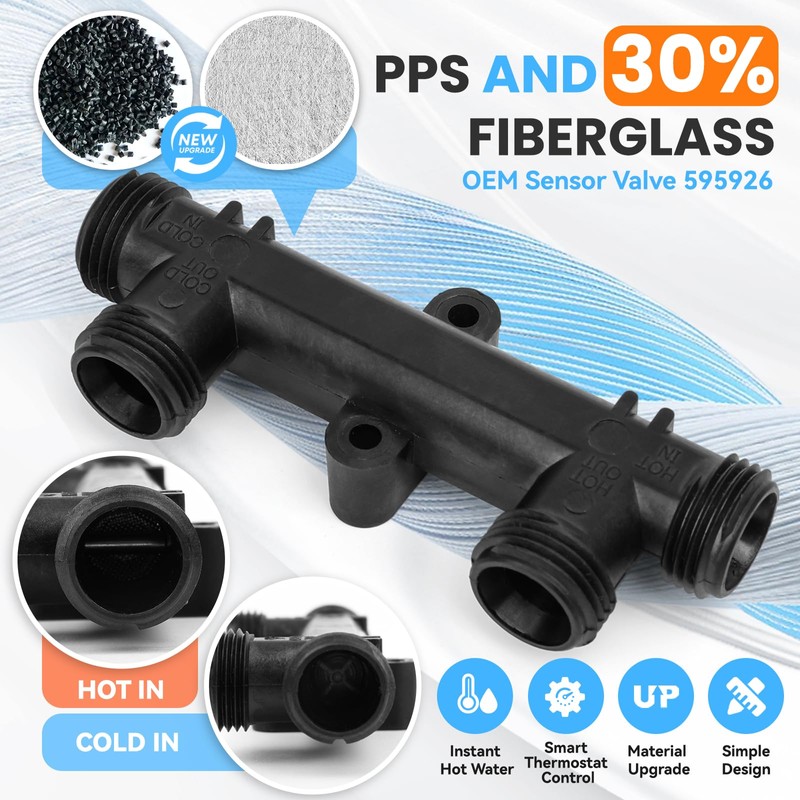 Uiyofok 595926 Replacement Sensor Valve for Instant Hot Water Recirculating