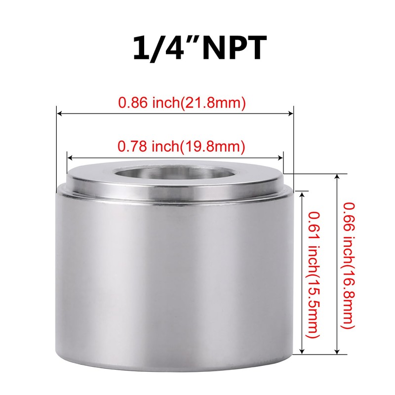 Podavelle 1/4 NPT Female Pipe Thread Weld On Bung Fitting