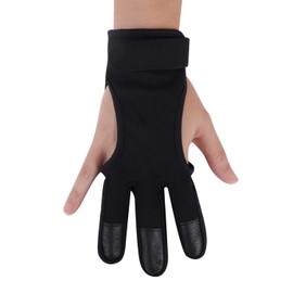 NICEYEA Archery Finger Glove Breathable Hunting Three Finger Archery Protective Gloves Hunting Protect Gloves for Men and Women