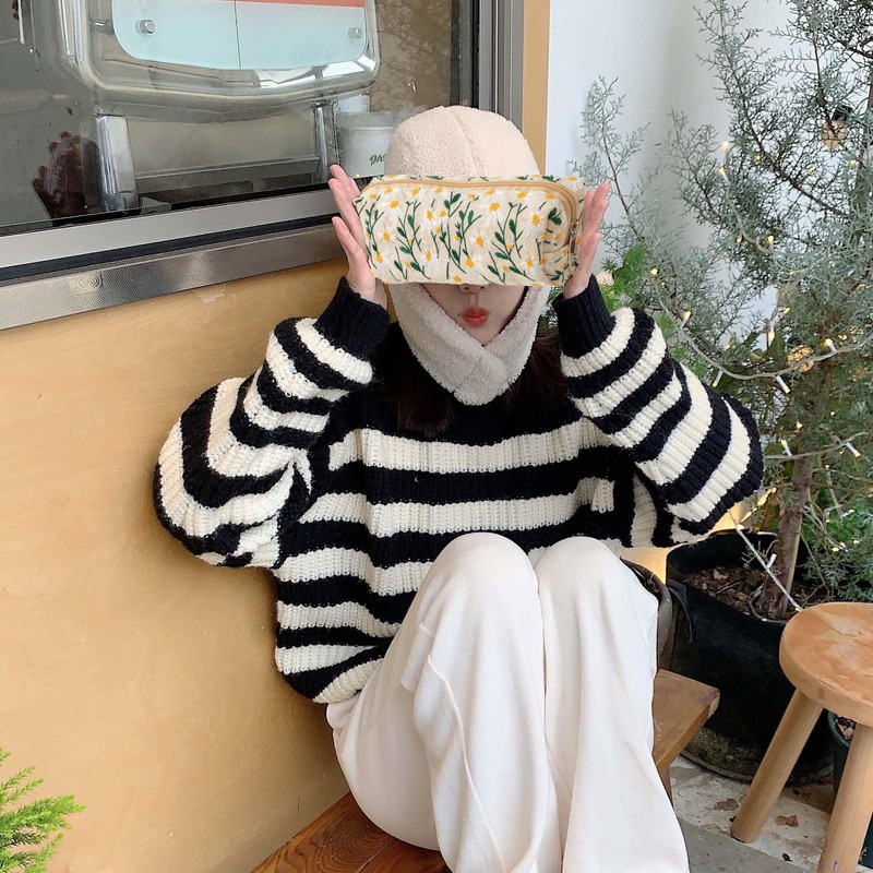 SSyang Pencil case with, beige, Casual, playful