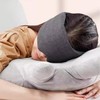 (Forward Tech) Ultra-light sleep mask, blackout sleep mask, blindfold, eye mask, perfect light blocking jeans gray