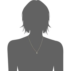 1928 Jewelry Gold-Tone 7mm Initial Pendant Necklace, 20"