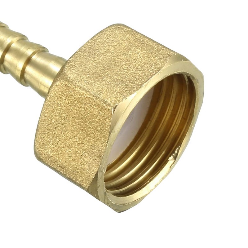 sourcing map 6.5mm Barbed Brass Hose Connector Adapter x G1/2