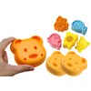 YOFAN 7pcs Bear Shape Sandwich Mold Cutters Set,Bread Sandwich Shapers