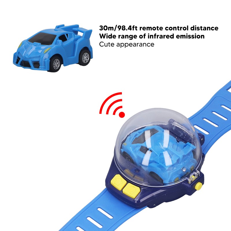 Mini Remote Control Car Watch Toys USB Charging Cartoon Cute
