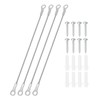 PATIKIL Cabinet Door Restraint Kit 2mm x 20cm, 4 Pack