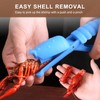 Green Portable 3-Piece Crawfish Sheller & Peeler Set - Quick