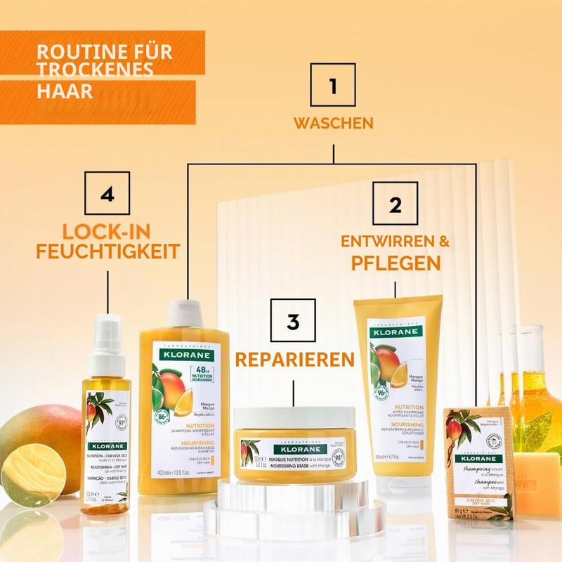 Klorane Nourishing Treatment Shampoo With Mango Butter 400ml