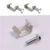 BOLWHAO 12 pcs Galvanized Steel Flange Clamp G Clamp Duct