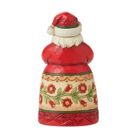 Enesco Jim Shore Heartwood Creek Four Seasons Mini Santa Holding Heart Figurine