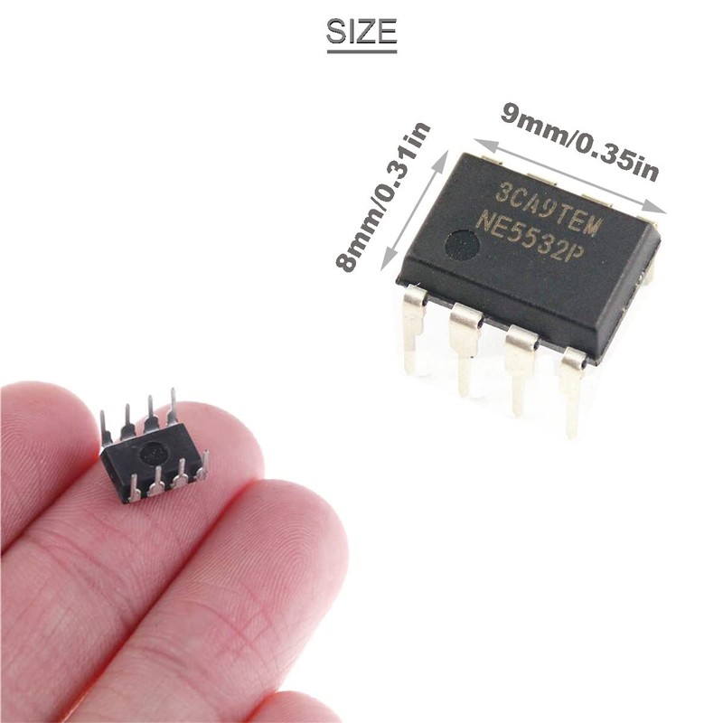 DKARDU 20 pcs NE5532P NE5532 Dual Low Noise Operational Amplifier