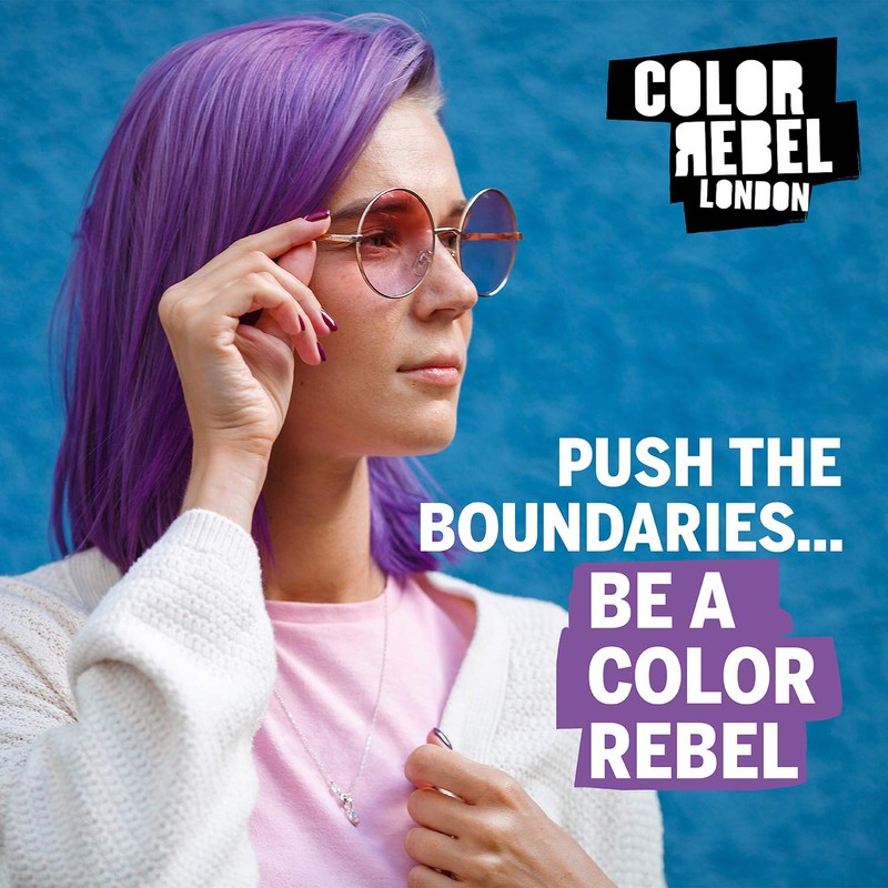 Colour Rebel London Semi Permanent Hair Conditioner Toner - Purple