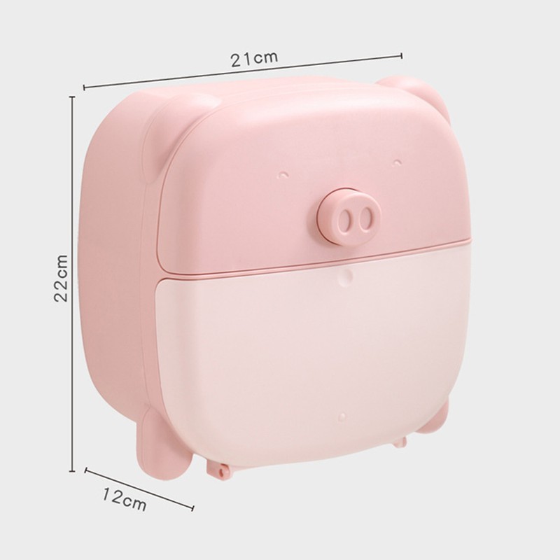 Wall Mounted Tissue Box Cartoon Large Space Cute Lovely Tissue