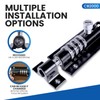 Combi-Bolt 4-Digit Combination Sliding Bolt Gate Lock, Secure Gates, Sheds,