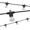 Enbrighten LED Bistro Outdoor String Lights, 48ft, 24 Shatter Resistant