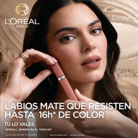 L’Oréal Paris Infaillible Le Matte Resistance Labial Líquido de Larga Duración por 16H, a Prueba de Agua, Color Intenso, con Ácido Hialurónico, Tono Snooze You