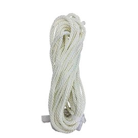 Gettysburg Flag Works 140' of 5/16" Diameter White Braided Nylon Flagpole Halyard Rope Marine Grade Rope, UV Resistant