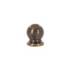B&P Lamp® Solid Brass Sphere Style Antique Brass Finial, 3/4